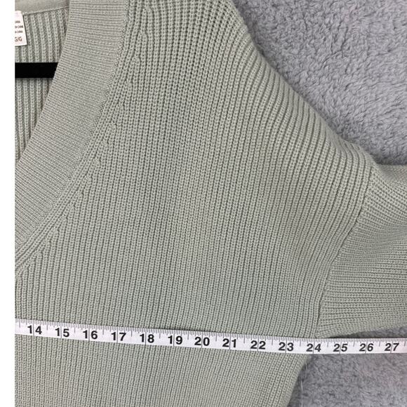 RD Style Womens Boyfriend Sweater V-Neck Moss Green Size L NWT Fall Essential - Picture 3 of 7